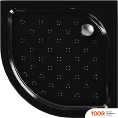 Душевой поддон Метакам CLASSIC BLACK N 80X80 АПS_013573 (ЗАКРУГЛЕННЫЙ) (349226)