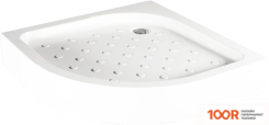 Душевой поддон Метакам CLASSIC BLACK N 80X80 АПS_013573 (ЗАКРУГЛЕННЫЙ) (349226)