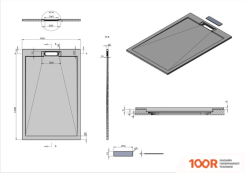 Душевой поддон Vincea VST-4SRL9016W 160X90 (349220)