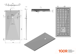 Душевой поддон Vincea VST-4SR9017W 170X90 (349211)
