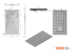 Душевой поддон Vincea VST-4SR9016W 160X90 (349210)
