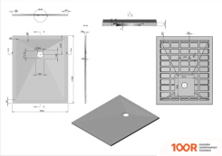 Душевой поддон Vincea VST-4SR9011W 110X90 (349201)