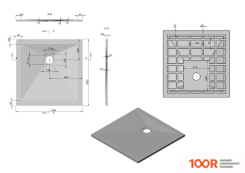 Душевой поддон Vincea VST-4SR8080W 80X80 (349198)