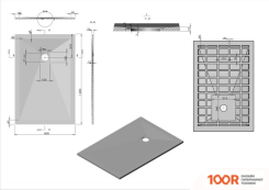 Душевой поддон Vincea VST-4SR8012A 120X80 (349195)