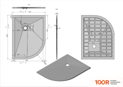Душевой поддон Vincea VST-4SQ9012W-L 120X90 (349183)