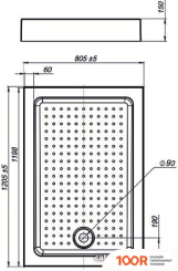 Душевой поддон Vincea VST-3AR-8012 120X80 (349177)