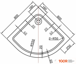 Душевой поддон Vincea VST-2AQ-9090 90 СМ (349152)