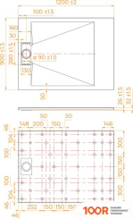 Душевой поддон RGW TUS-W 90X120 (349094)