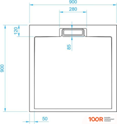 Душевой поддон RGW STL-DE 90X90 (349055)