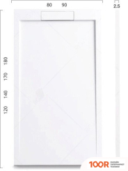 Душевой поддон RGW STL-107W 14212710-01 70X100 (349049)