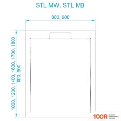 Душевой поддон RGW STL MW 52211088-15 80X80 (349039)