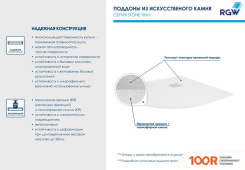 Душевой поддон RGW ST/R-W 90X90 (349008)