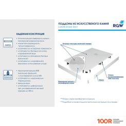 Душевой поддон RGW ST/R-W 16153100-01 100X100 (349007)
