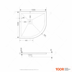 Душевой поддон RGW ST/R-W 16153100-01 100X100 (349007)