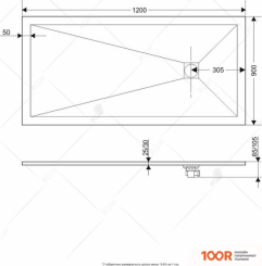 Душевой поддон RGW ST-TR 90X120 (348999)