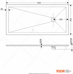 Душевой поддон RGW ST-TR 80X120 (348998)