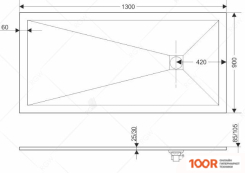 Душевой поддон RGW ST-0118W 110Х80 (348951)