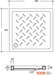 Душевой поддон RGW CR B 19170199-04 90X90 (348924)