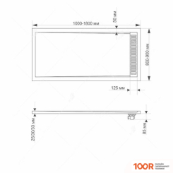 Душевой поддон RGW 14202816-02 80X160 (348891)