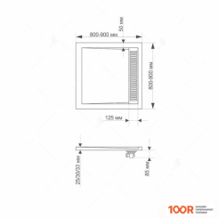 Душевой поддон RGW 14202088-01 80X80 (348887)