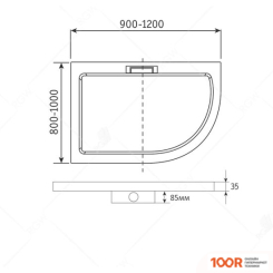 Душевой поддон RGW 03150482-01L 80X120 (348885)