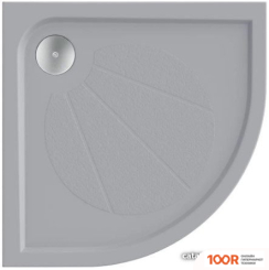 Душевой поддон Good Door ЭКЛИПС 90X90 (СЕРЫЙ) (348800)