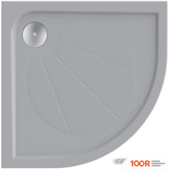 Душевой поддон Good Door ЭКЛИПС 80X80 (СЕРЫЙ) (348797)