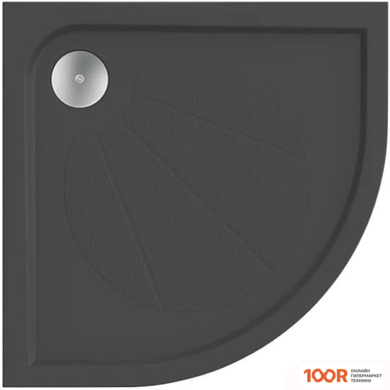 Душевой поддон Good Door ЭКЛИПС 100X100 (АНТРАЦИТ) (348793)
