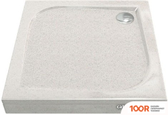 Душевой поддон Good Door КВАДРО 80X80 ЛЭЙСИ (БЕЖЕВЫЙ) (348782)