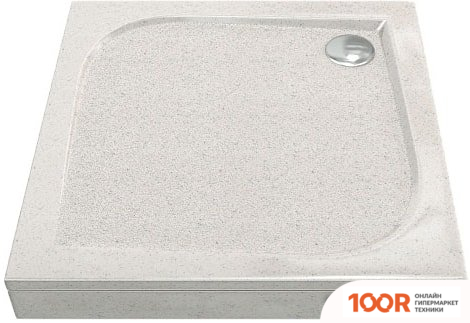 Душевой поддон Good Door КВАДРО 100X100 ЛЭЙСИ (БЕЖЕВЫЙ) (348779)