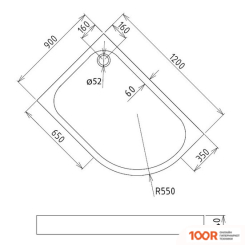 Душевой поддон Gemy ST20 L 120X90 (348758)
