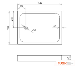 Душевой поддон Gemy ST16D 150X90 (348757)