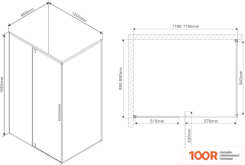 Vincea SLIM VPR-2SL9012CLB-L (ЧЕРНЫЙ МАТОВЫЙ/ПРОЗРАЧНОЕ) (348403)