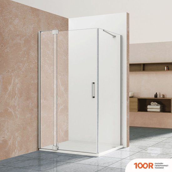 Vincea EXTRA VSR-1E901080CL (ХРОМ/ПРОЗРАЧНОЕ) (348170)