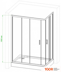 Royal Bath RB9100HPD-T-CH 100X90 (347294)