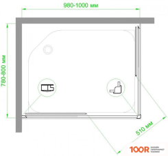 Royal Bath RB8100HPD-T-CH 100X80 (347033)