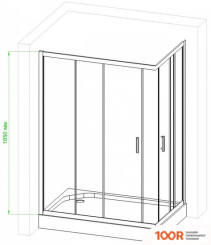 Royal Bath RB8100HPD-T-CH 100X80 (347033)