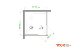 Royal Bath RB8075HPD-C-BL 75Х80 (346959)