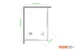 Royal Bath RB1285HPD-C-BL 85Х120 (346925)