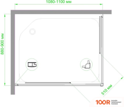 Royal Bath RB HPD-T 110Х90 (346801)