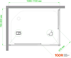 Royal Bath RB HPD-T 110Х80 (346800)