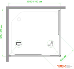 Royal Bath RB HPD-T 110Х100 (346799)