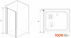 RGW Z-14 90 (ХРОМ/ПРОЗРАЧНОЕ СТЕКЛО) (346760)