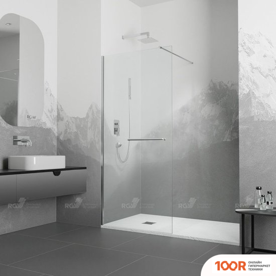 RGW WA-040 35104009-11 90 (ХРОМ/ПРОЗРАЧНОЕ СТЕКЛО) (346542)