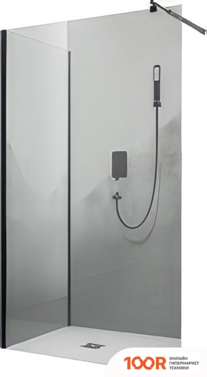 RGW WA-005-1B 100X110 (ЧЕРНЫЙ/ПРОЗРАЧНОЕ СТЕКЛО) (346418)