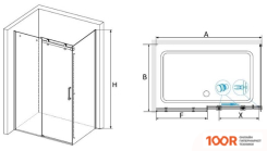 RGW TO-44 160X80 (ХРОМ/ПРОЗРАЧНОЕ СТЕКЛО) (346296)