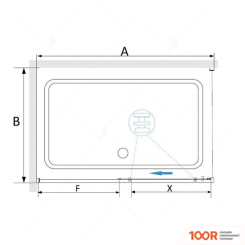 RGW SV-45 06324519-011 100X90 (ХРОМ/ПРОЗРАЧНОЕ СТЕКЛО) (346248)