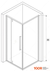 RGW SV-43B 100X80 (ЧЕРНЫЙ/ПРОЗРАЧНОЕ СТЕКЛО) (346214)