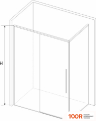 RGW SV-42-1B (SV-12B + Z-060-2B) 323242120-014 120X100 (ЧЕРНЫЙ/ПРОЗРАЧНОЕ СТЕКЛО) (346162)