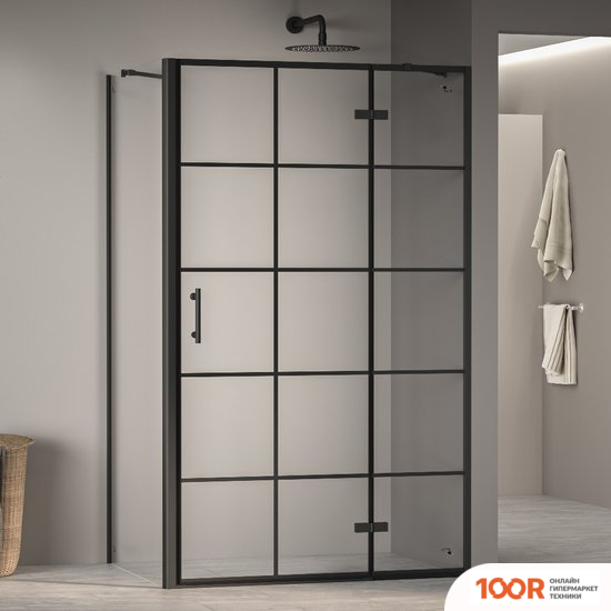 RGW PA-77B R (PA-07B R + Z-050-2B + ДЕРЖАТЕЛЬ O-204B) 41087799-084R 90X90 (ЧЕРНЫЙ/ПРОЗРАЧНОЕ СТЕКЛО) (346030)